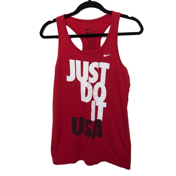 Nike Tops - Nike dark red slim-fit tank size M